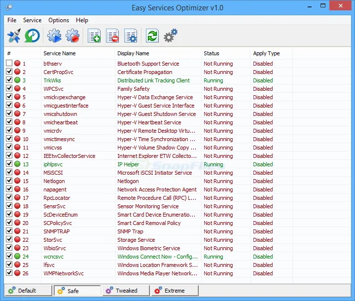 Easy Service Optimizer Tangkapan layar 1