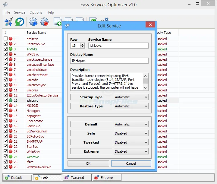 Easy Service Optimizer Tangkapan layar 2