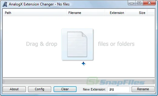 AnalogX Extension Changer Tangkapan layar 1