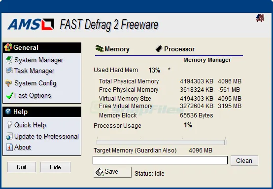 Fast Defrag Standard Tangkapan layar 1