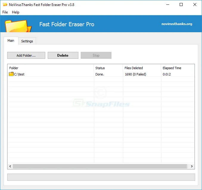 Fast Folder Eraser Pro Tangkapan layar 1