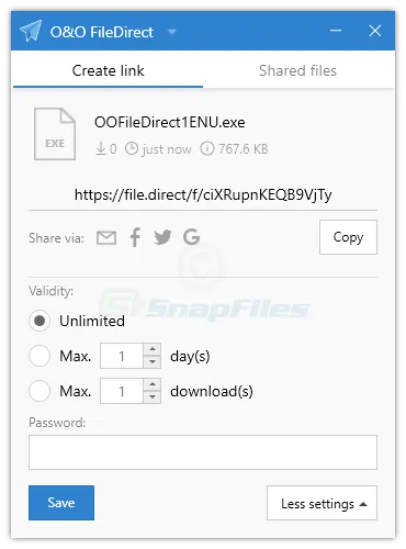 O&O FileDirect Tangkapan layar 2