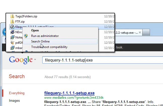 FileQuery Tangkapan layar 1