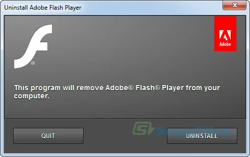 Adobe Flash Player Uninstaller Tangkapan layar 1