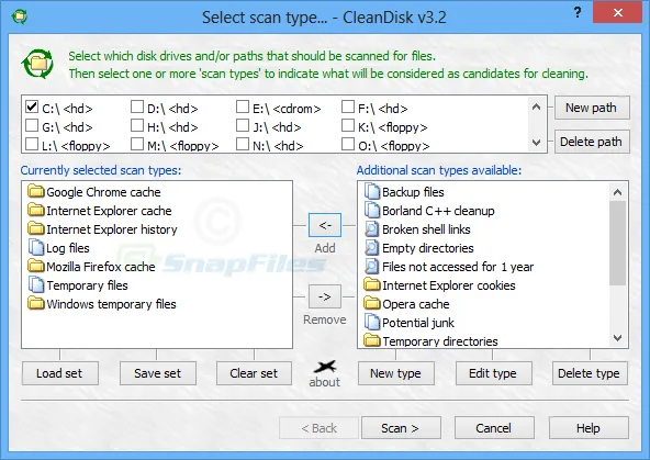 FMJ CleanDisk Tangkapan layar 1