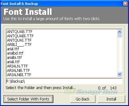 Font Install & Backup Tangkapan layar 2