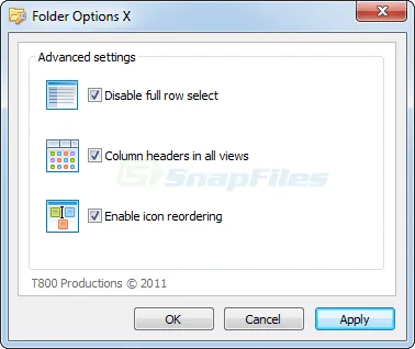 Folder Options X Tangkapan layar 1