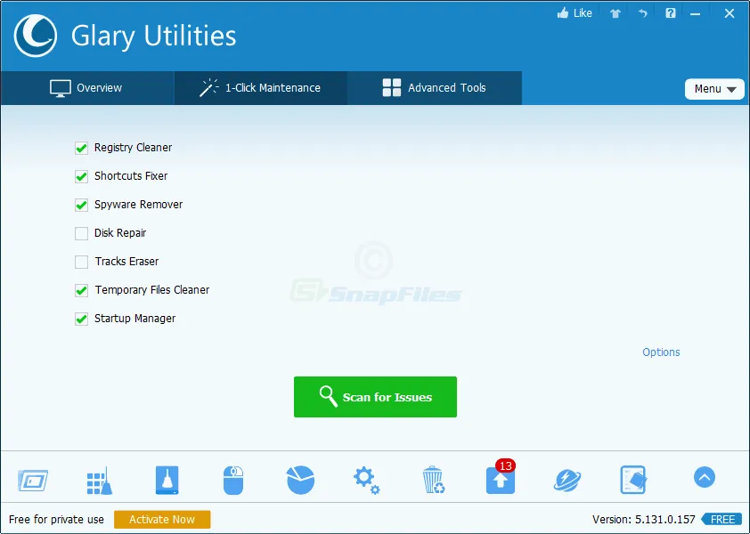 Glary Utilities Free Tangkapan layar 2
