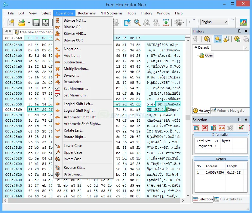 Free Hex Editor Neo Tangkapan layar 2