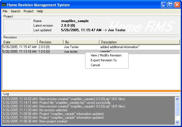 Home Revision Management System Tangkapan layar 1
