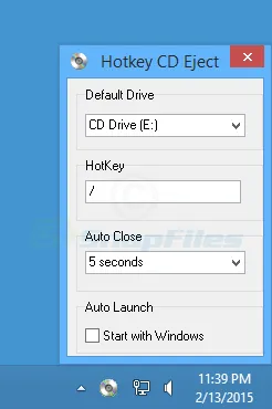 Hotkey CD Eject Tangkapan layar 1