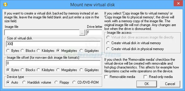 ImDisk Virtual Disk Driver Tangkapan layar 2