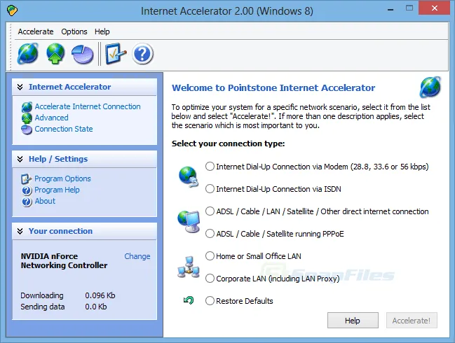 Pointstone Internet Accelerator Tangkapan layar 1