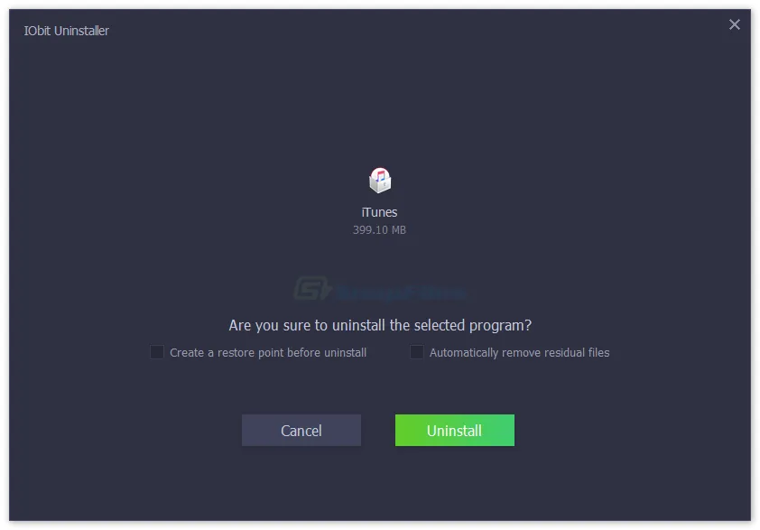 IObit Uninstaller Tangkapan layar 2