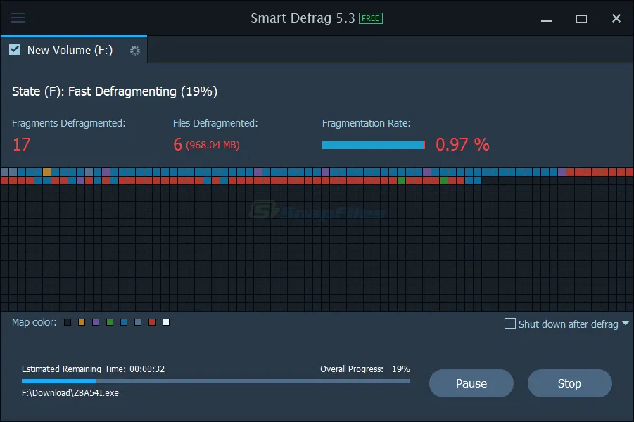 IObit Smart Defrag Tangkapan layar 2