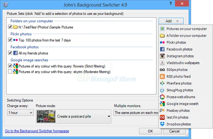 John`s Background Switcher Tangkapan layar 1