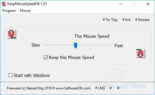 KeepMouseSpeedOK Tangkapan layar 1