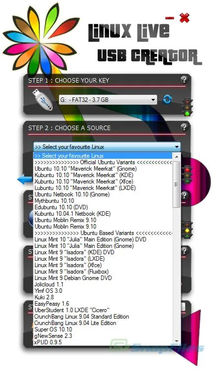 LiLi USB Creator (Linux Live) Tangkapan layar 2
