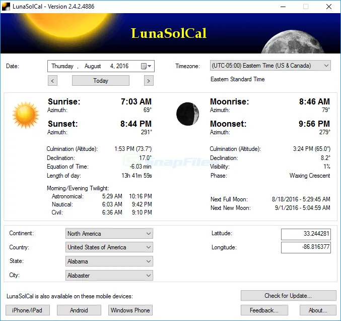 LunaSolCal Tangkapan layar 1