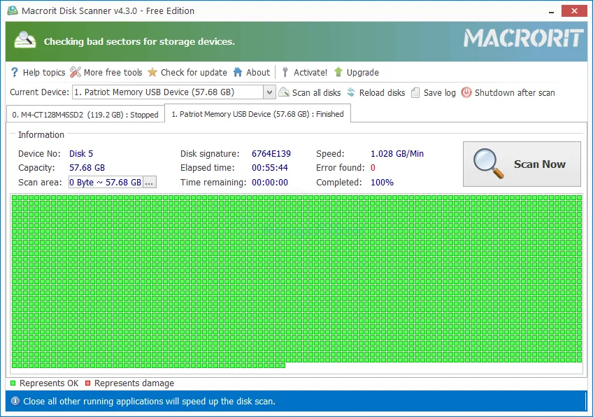 Macrorit Disk Scanner Free Tangkapan layar 1