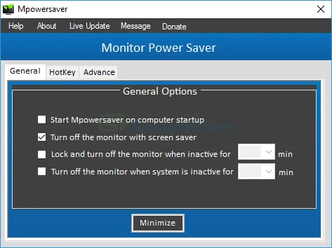 MpowerSaver Tangkapan layar 1