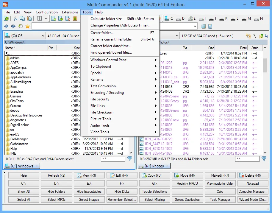 Multi Commander Tangkapan layar 1