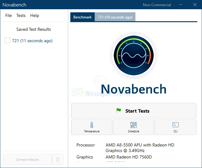 Novabench Tangkapan layar 1