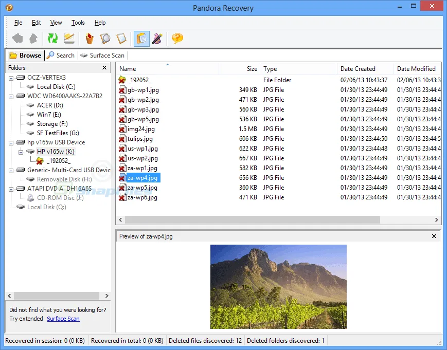 Pandora Recovery Tangkapan layar 1