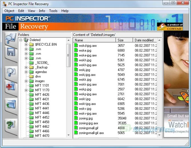 PC Inspector File Recovery Tangkapan layar 1