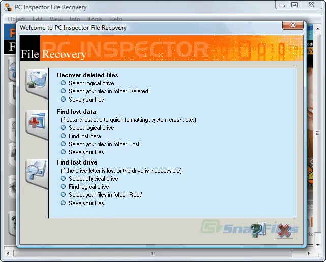 PC Inspector File Recovery Tangkapan layar 2