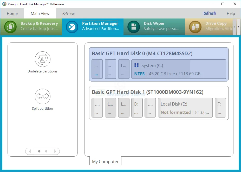 Free Hard Disk Manager (Preview) Tangkapan layar 1