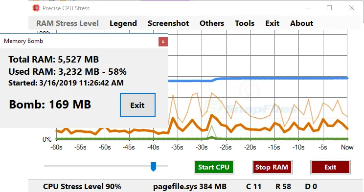 Precise CPU Stress Tangkapan layar 2