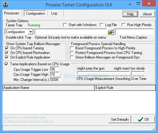 Process Tamer Tangkapan layar 1