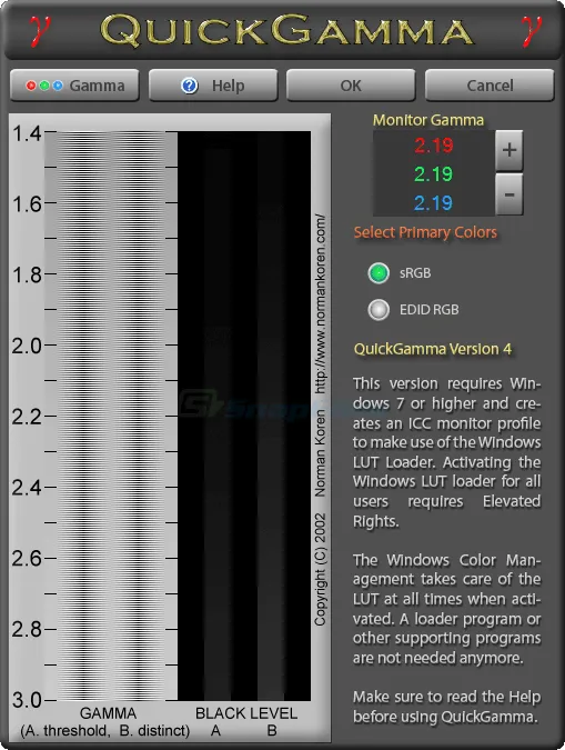 QuickGamma Tangkapan layar 1