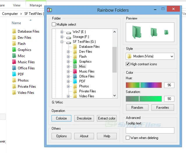 Rainbow Folders Tangkapan layar 1