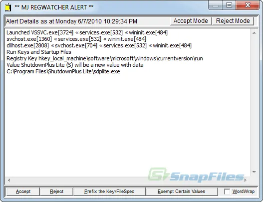 MJ Registry Watcher Tangkapan layar 2