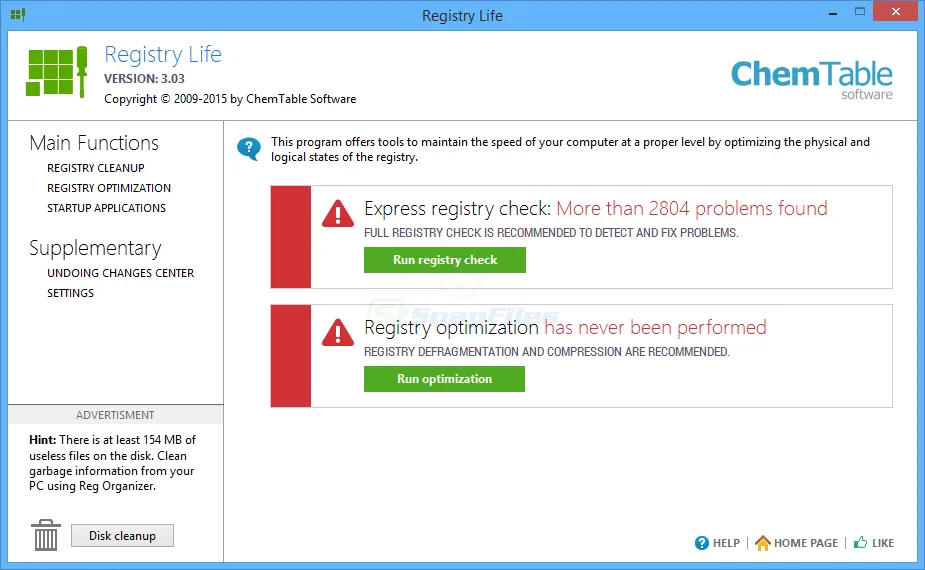 Registry Life Tangkapan layar 1