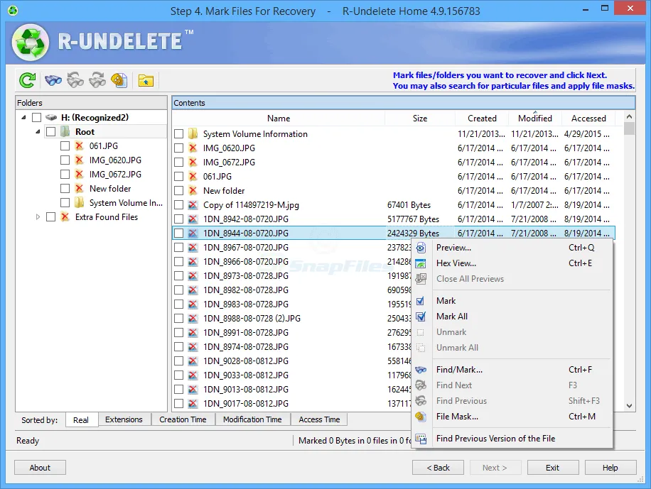 R-Undelete Home Tangkapan layar 1