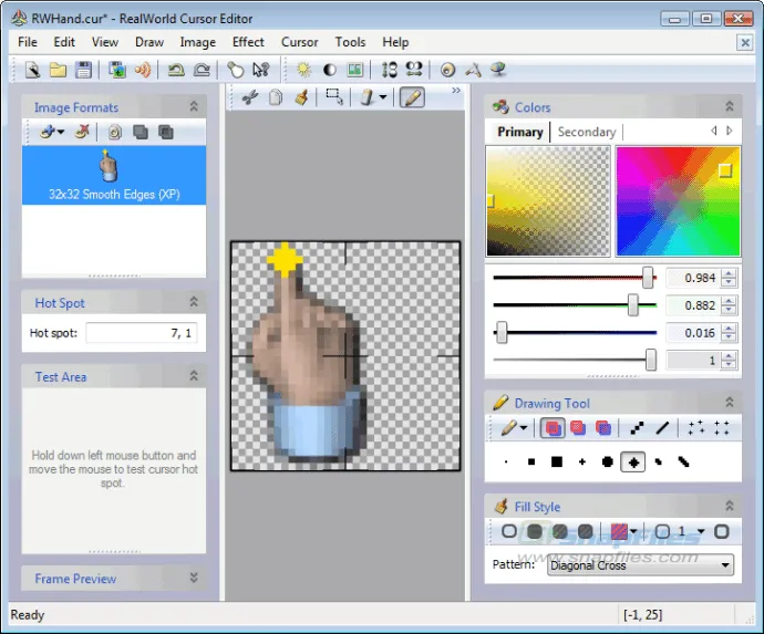 RealWorld Cursor Editor Tangkapan layar 1