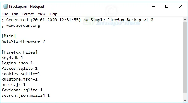 Simple Firefox Backup Tangkapan layar 2