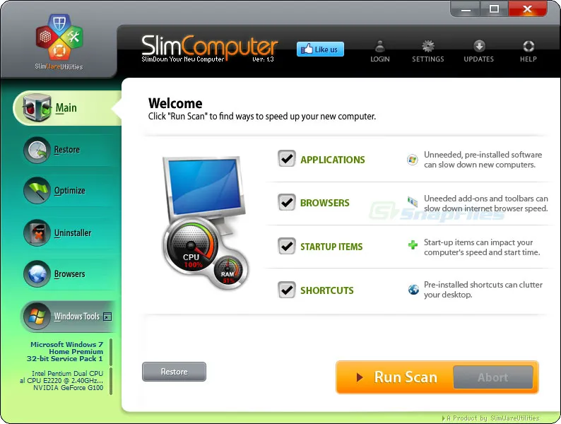 SlimComputer Tangkapan layar 1