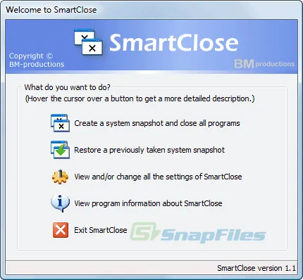 SmartClose Tangkapan layar 1