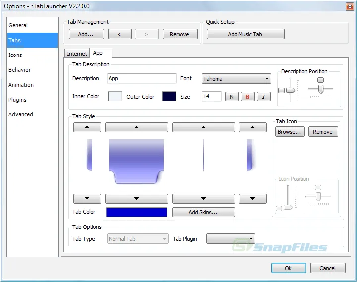 sTabLauncher Tangkapan layar 2