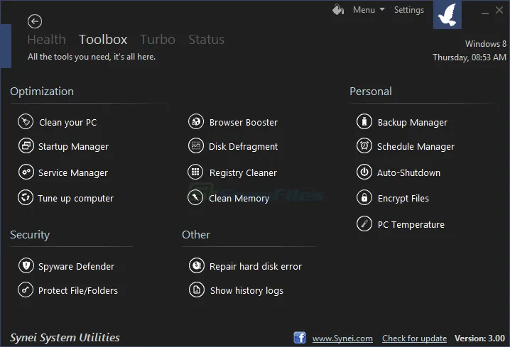 Pegasun System Utilities Free Tangkapan layar 2
