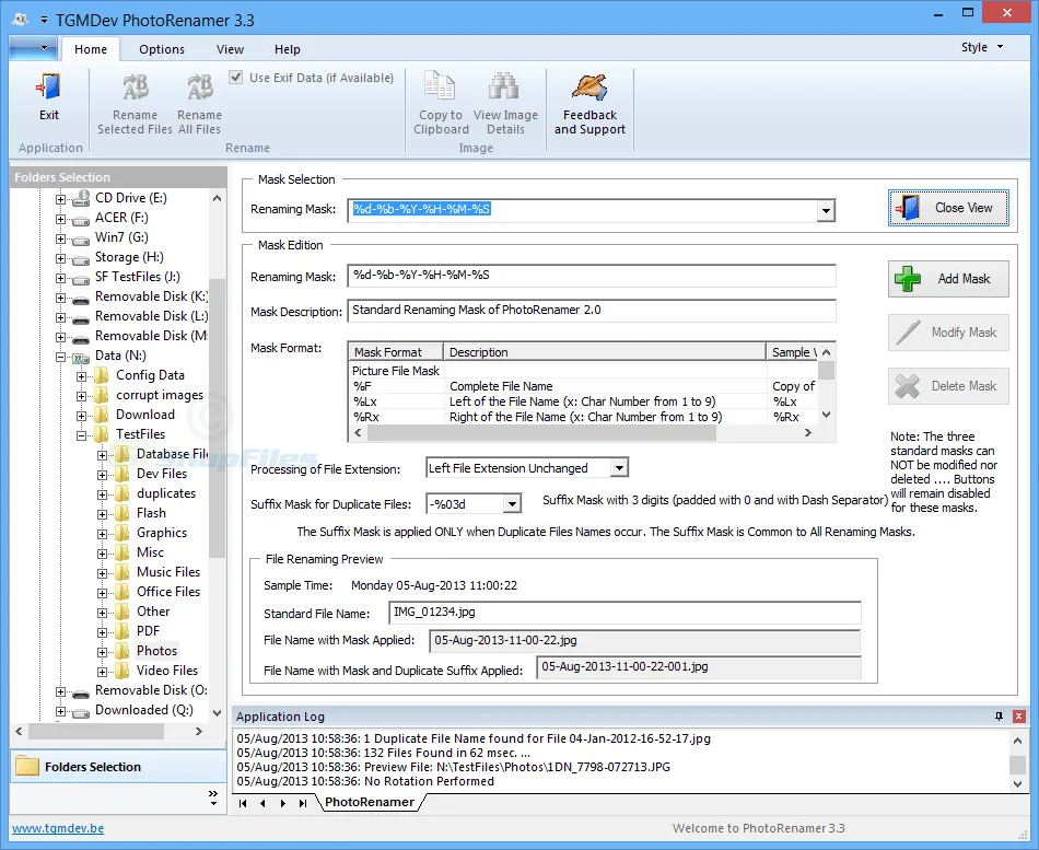 TGMDev PhotoRenamer Tangkapan layar 2