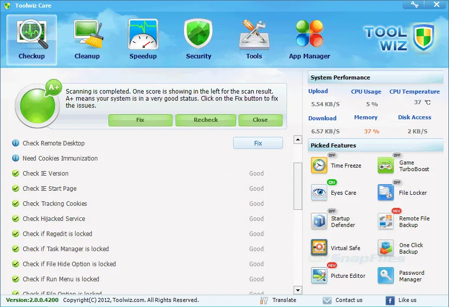 Toolwiz Care Tangkapan layar 1