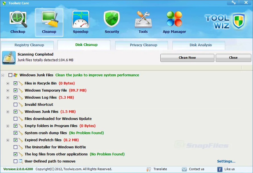 Toolwiz Care Tangkapan layar 2