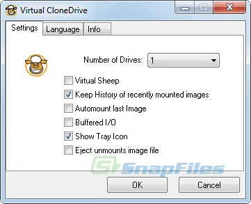 SlySoft Virtual CloneDrive Tangkapan layar 1