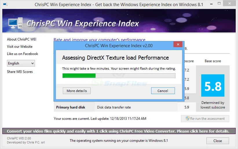 ChrisPC Win Experience Index Tangkapan layar 2