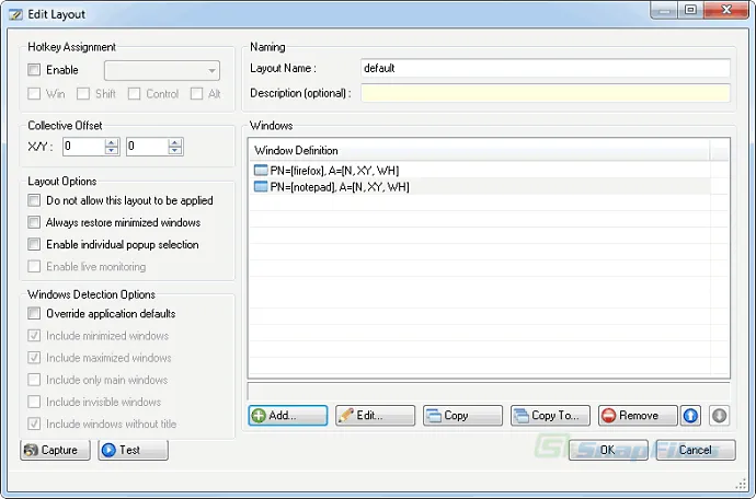 Windows Layout Manager (WiLMa) Tangkapan layar 2
